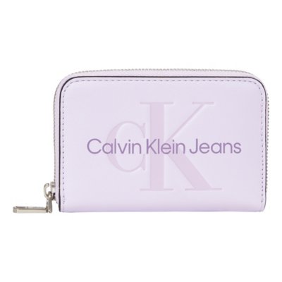 Portefeuille Sculpted Med Zip Around Mono CALVIN KLEIN