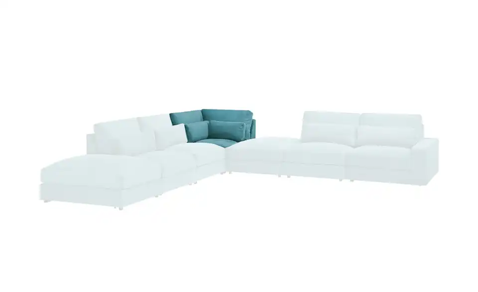 Element Branna Petrol Cordstoff Ecke