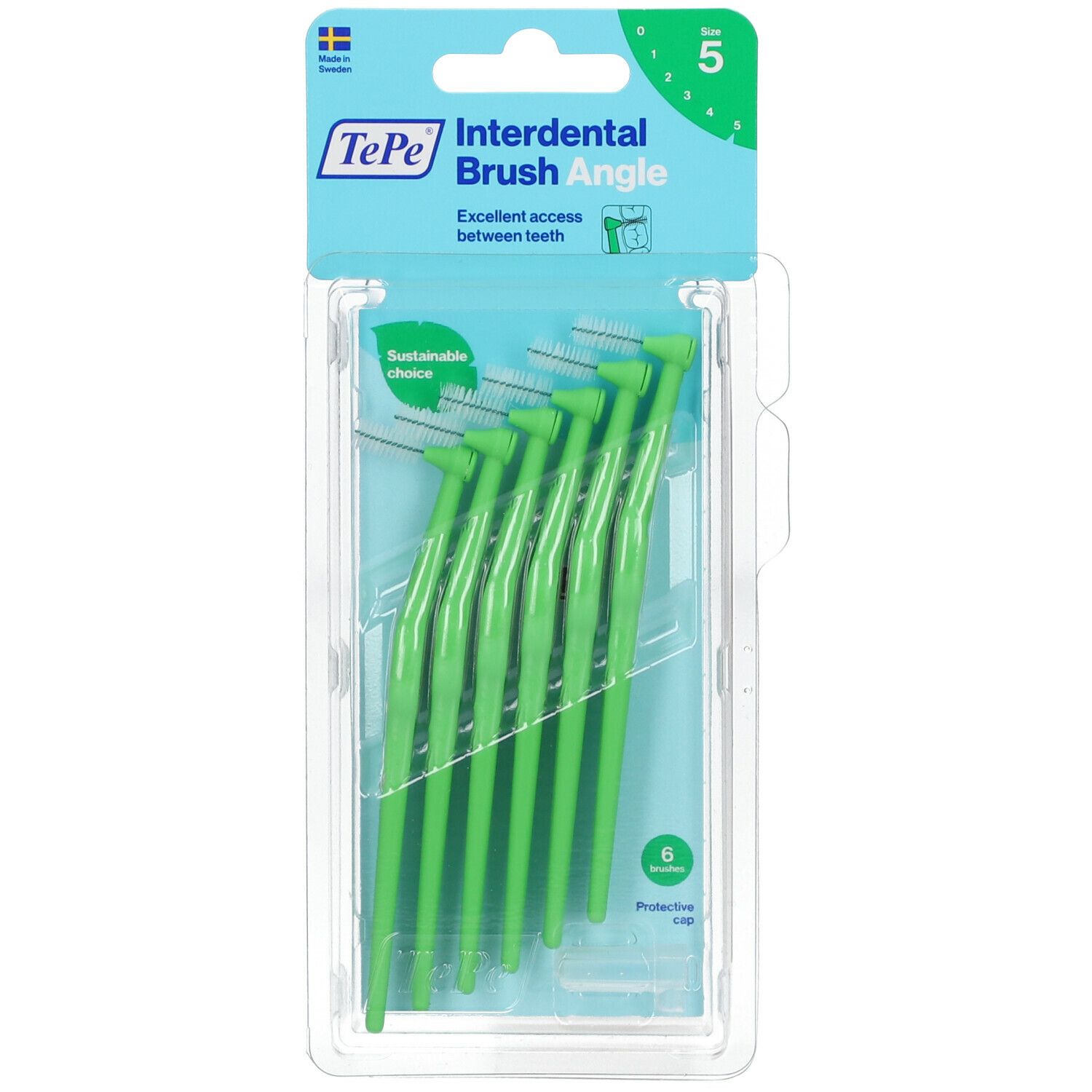 TePe Angle Interdentalbürsten 0,8 mm grün
