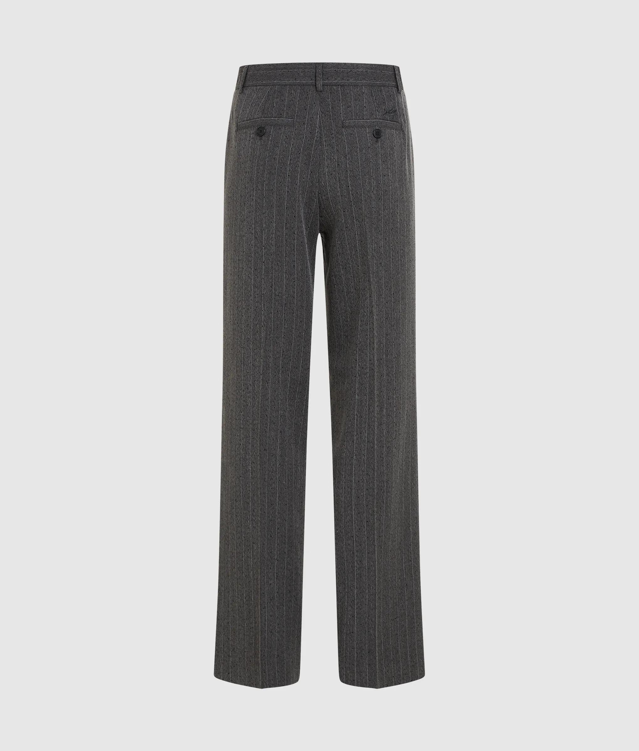 Broeken met pinstripes en rechte pijpen