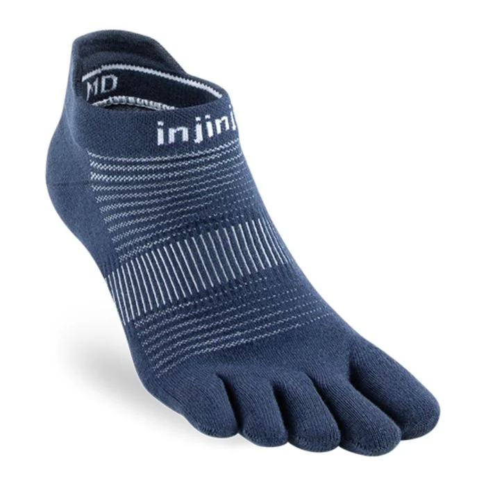 Injinji Unisex Strømper Run Original Weight No Show Blå