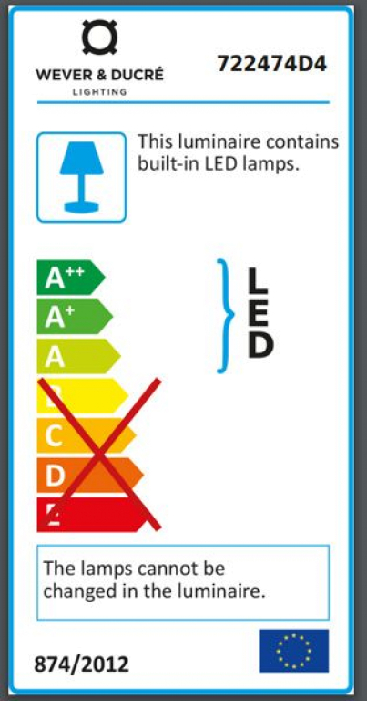 Wever Ducré Tape 8.0 vloerlamp LED donkergrijs 3000K
