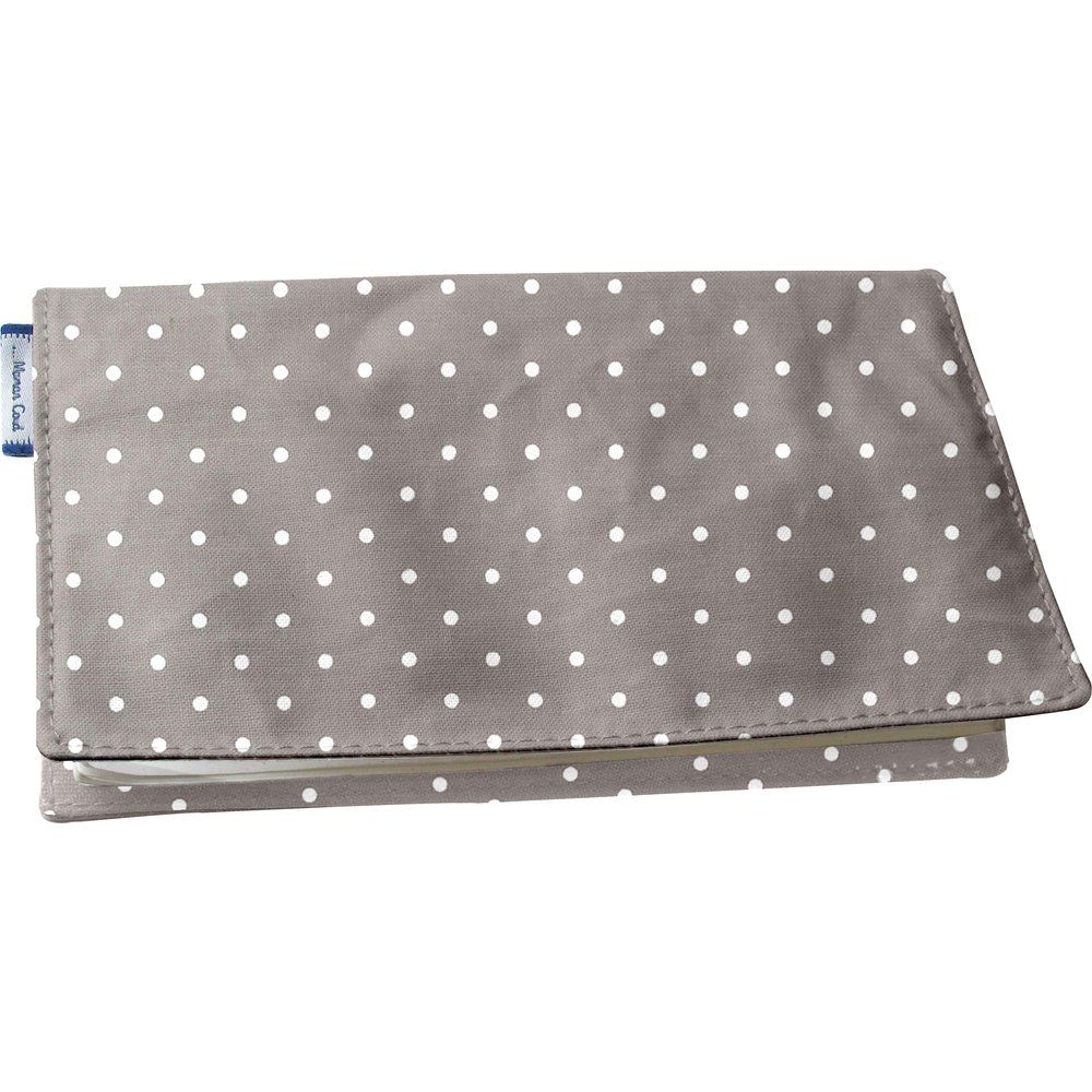 Porte Chéquier Pois Gris Clair