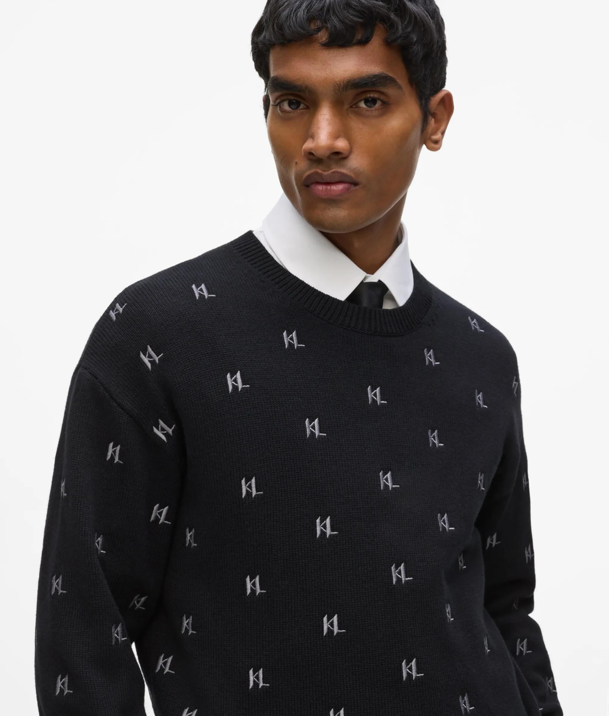 Monogram gebreide sweater