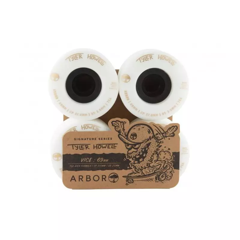 Roues skate ARBOR Vice Tyler Howell 75a White 69mm