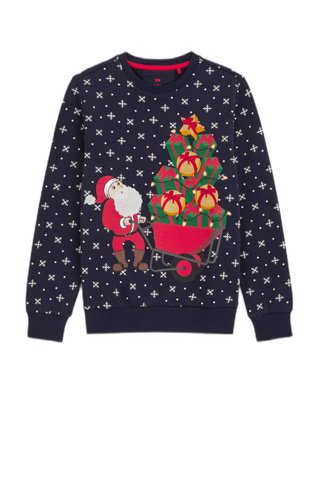 WE Fashion sweater donkerblauw