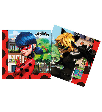 Decorata Party Servietten - 20er-Pack - 33 x 33 cm - Miraculous