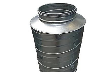 lyddæmp. Ø630 L=900 - LYC-100-630-900 nippel/nippel
