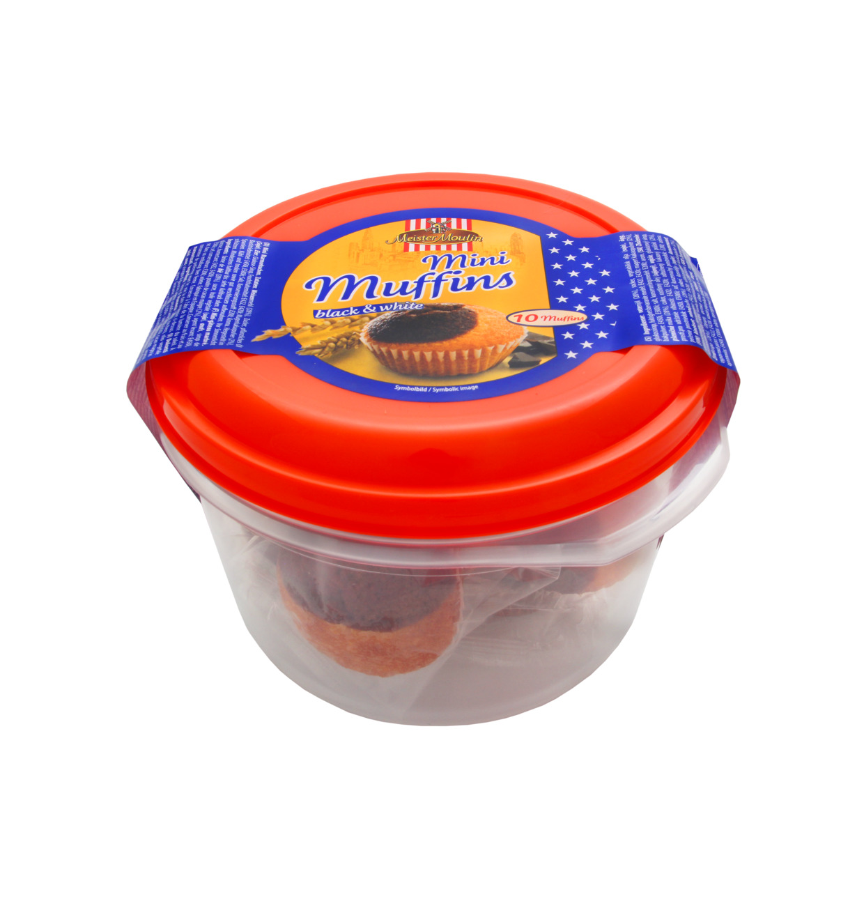 Meister Moulin Mini Muffins Black & White in Dose 250g MHD:1.6.25