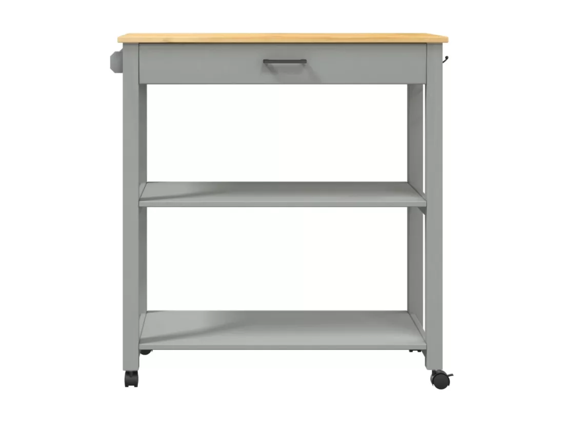 Chariot de cuisine MONZA 84x40x90 cm bois massif de pin