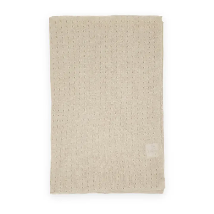 My Little Freckle Couverture Pointelle Cachemire Bio | Ecru