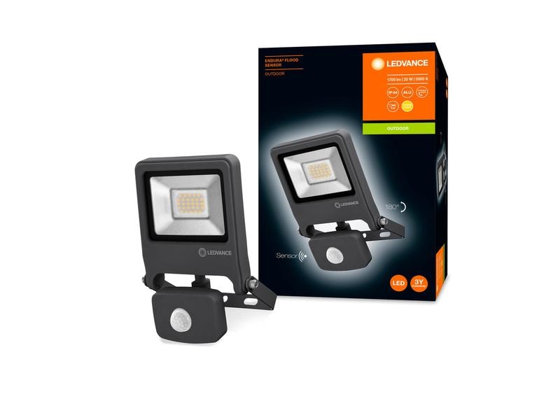 Ledvance Scheinwerfer LED Endura Flood Sensor, 20 W Aussenleuchte