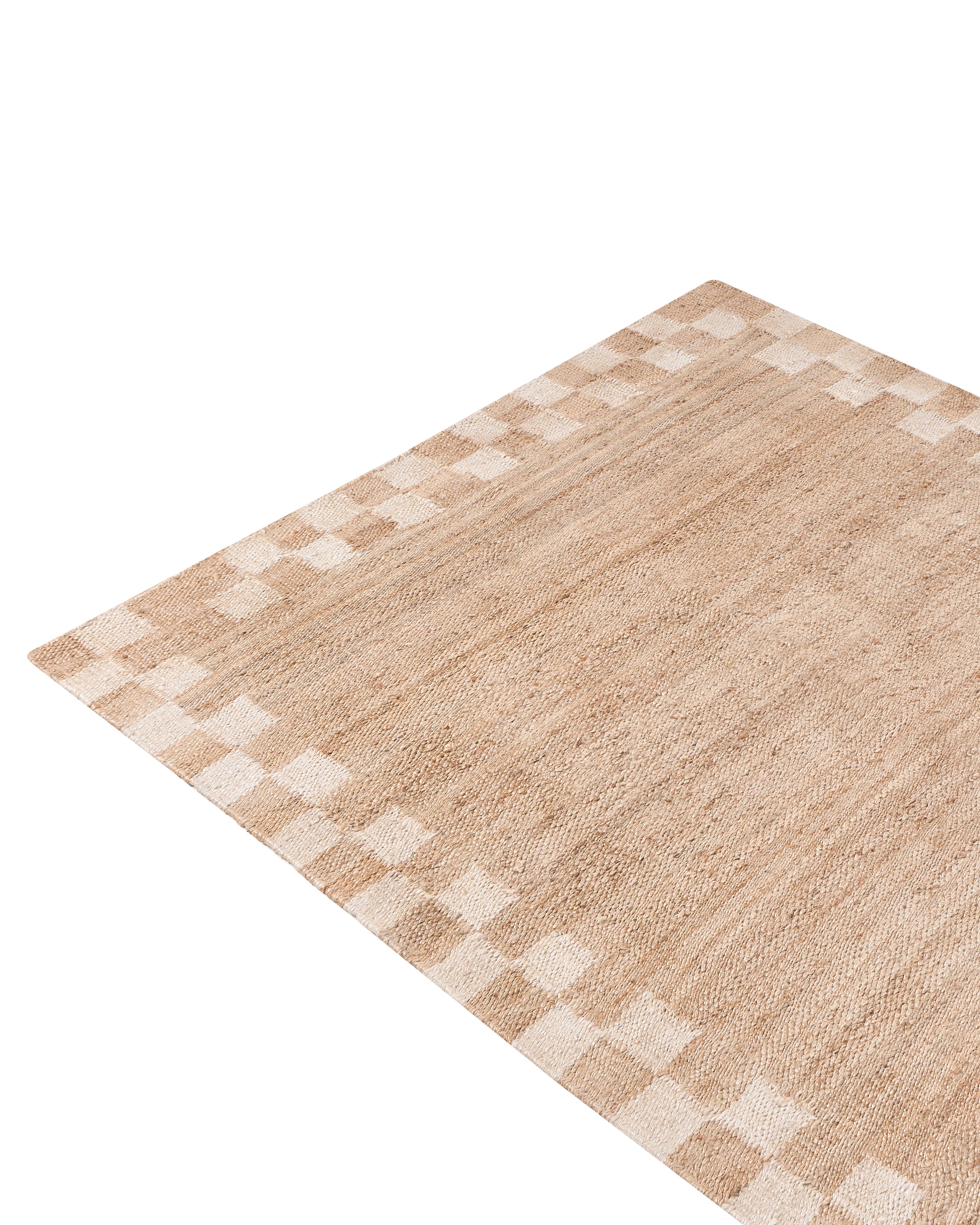 Vloerkleed BEED Lichtbeige 160 x 230 cm Jute