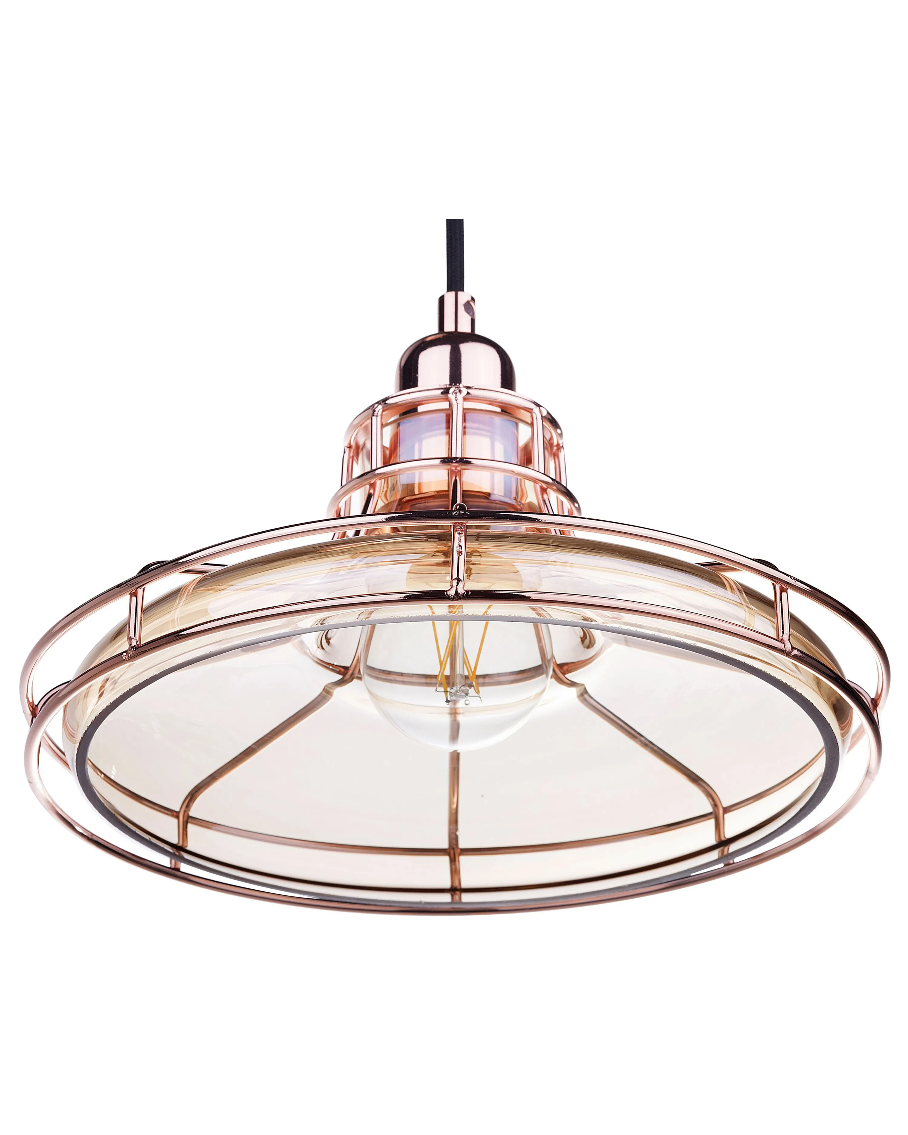 Hanglamp TORRE Glas Koper