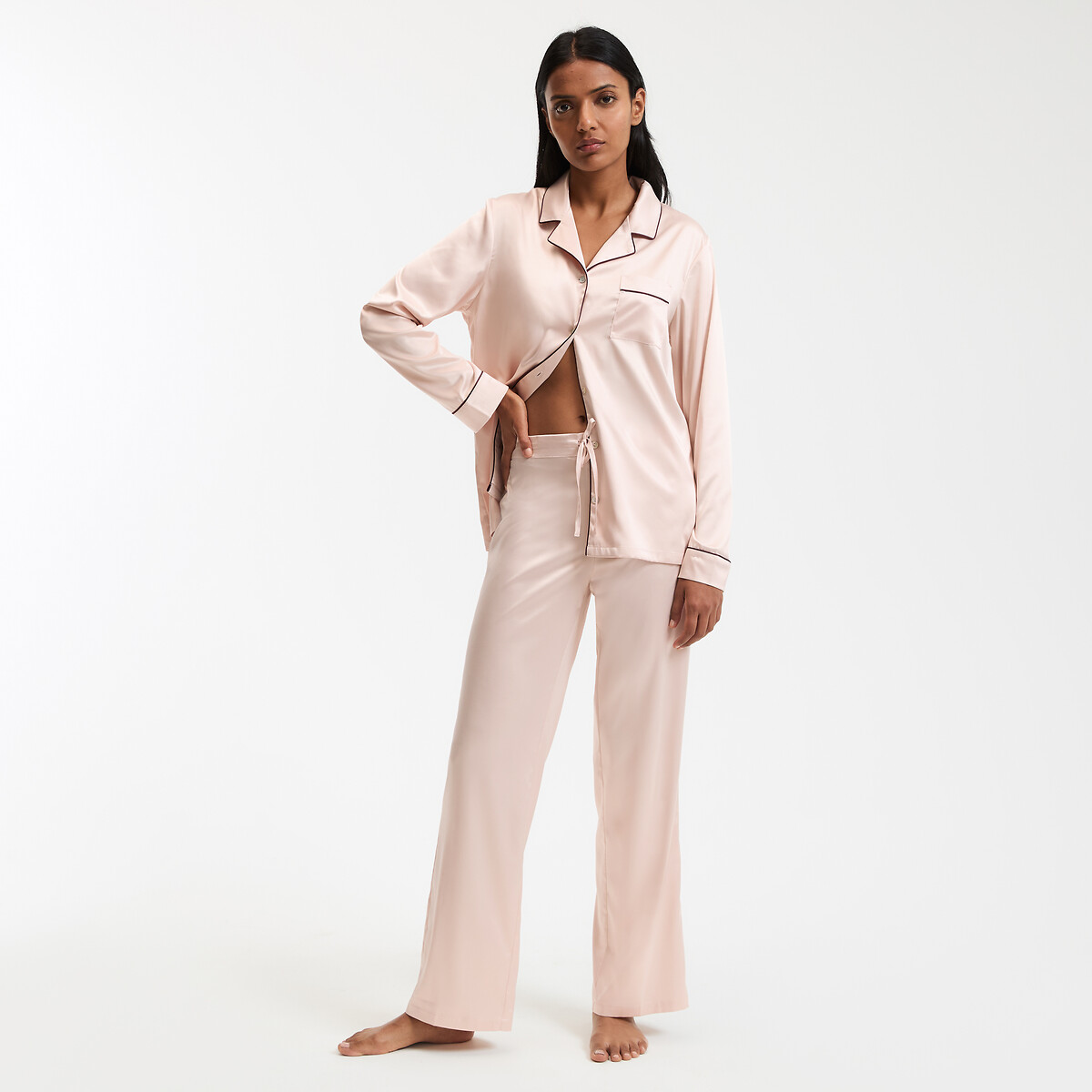 COLEÇÃO LA REDOUTE<br>Pijama de sábado com mangas compridas