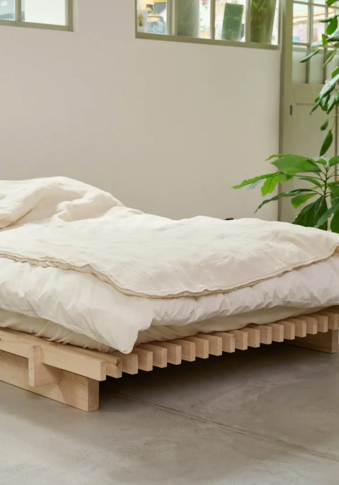 Lavie Wohndecke aus Bio-Baumwolle Nora Quilt Undyed