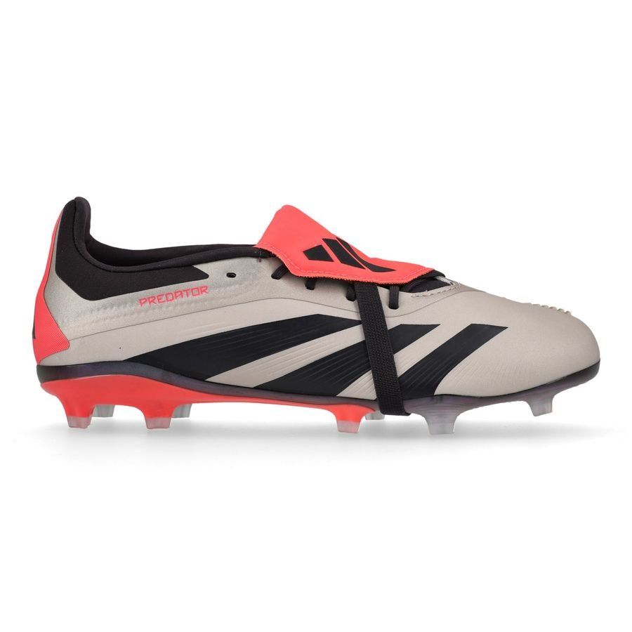 adidas Predator Elite Fold-over Tongue FG Vivid Horizon - Argenté/Aurora Black/Turbo Enfant