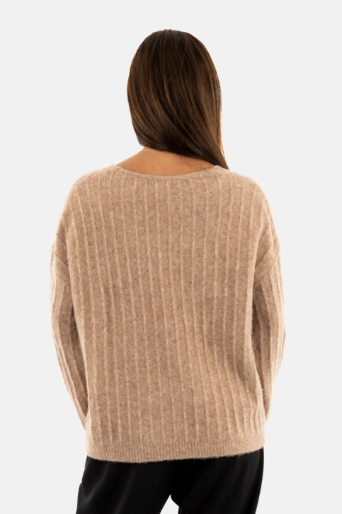 Pull leger grace & mila nancy_22730 taupe