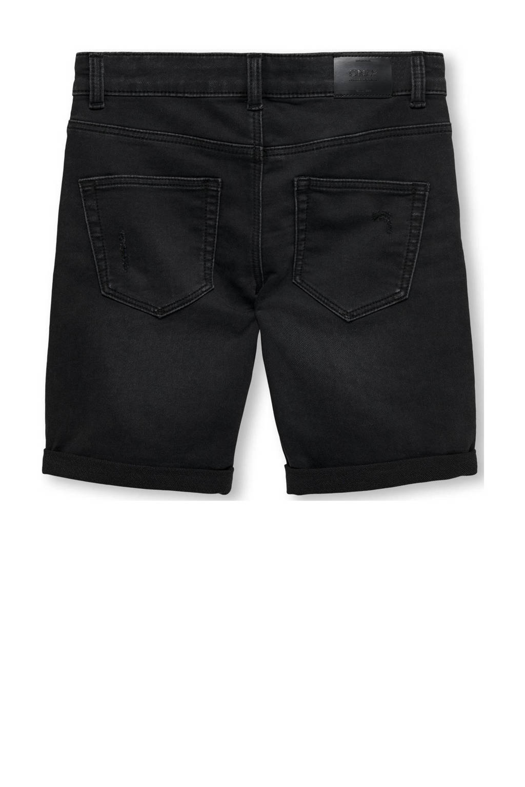 ONLY skinny denim short KOBPLY washed black