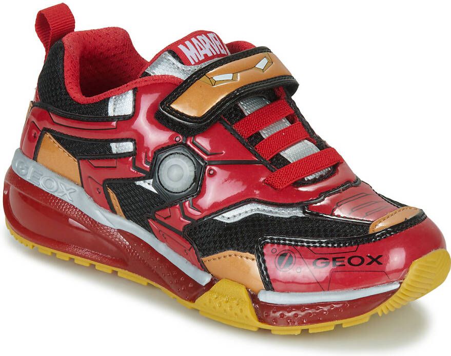 GEOX Sneakers rood Synthetisch Heren