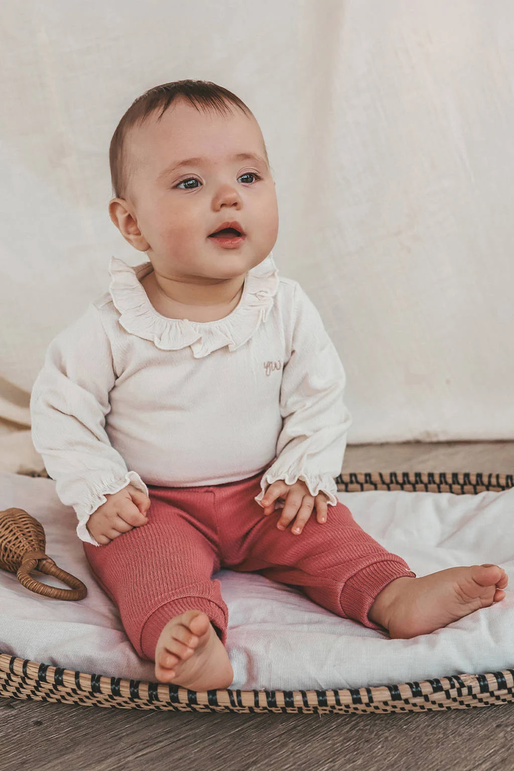Your Wishes regular casual broek rood