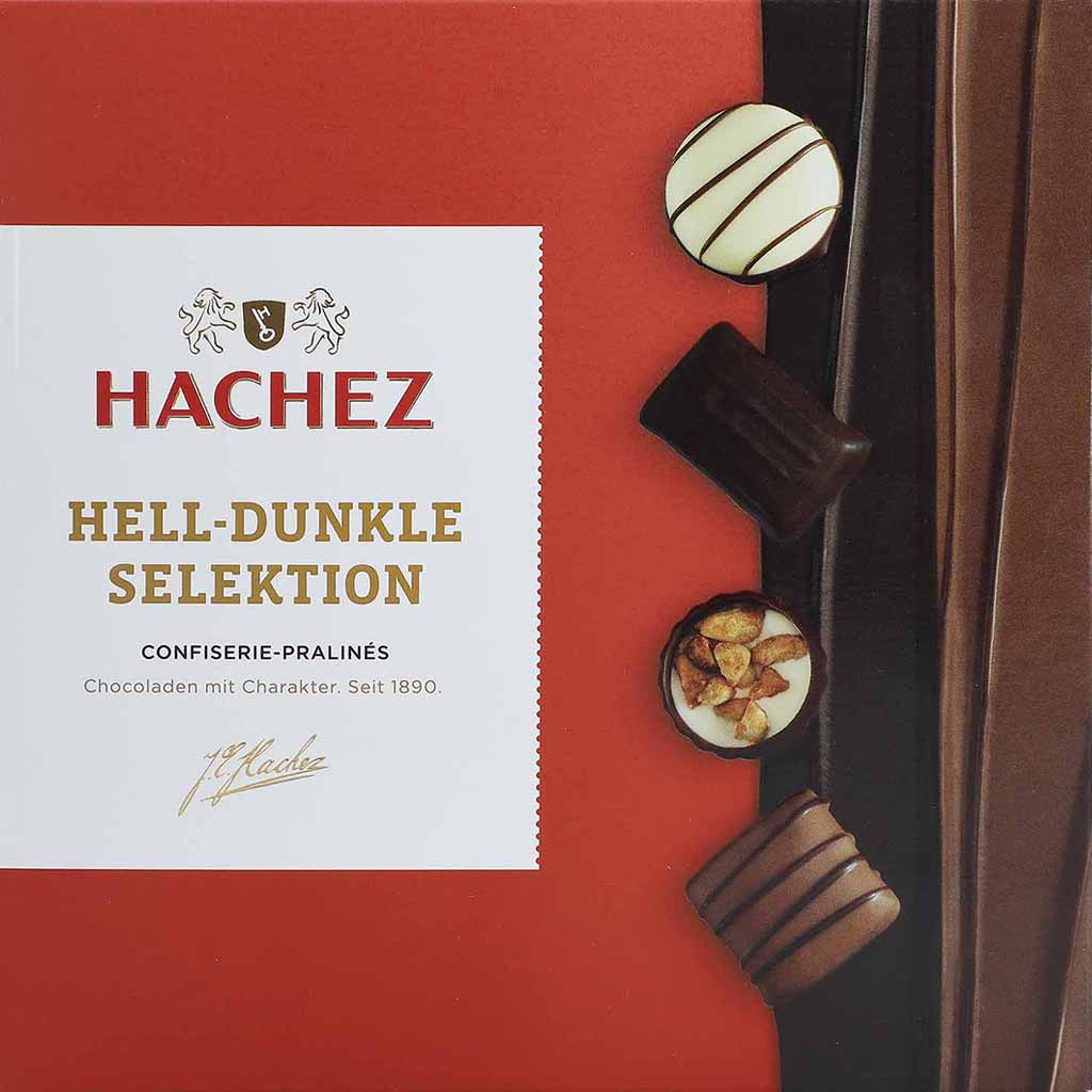 Hachez Pralines Hell-Dunkle Selektion 125g MHD:28.9.25