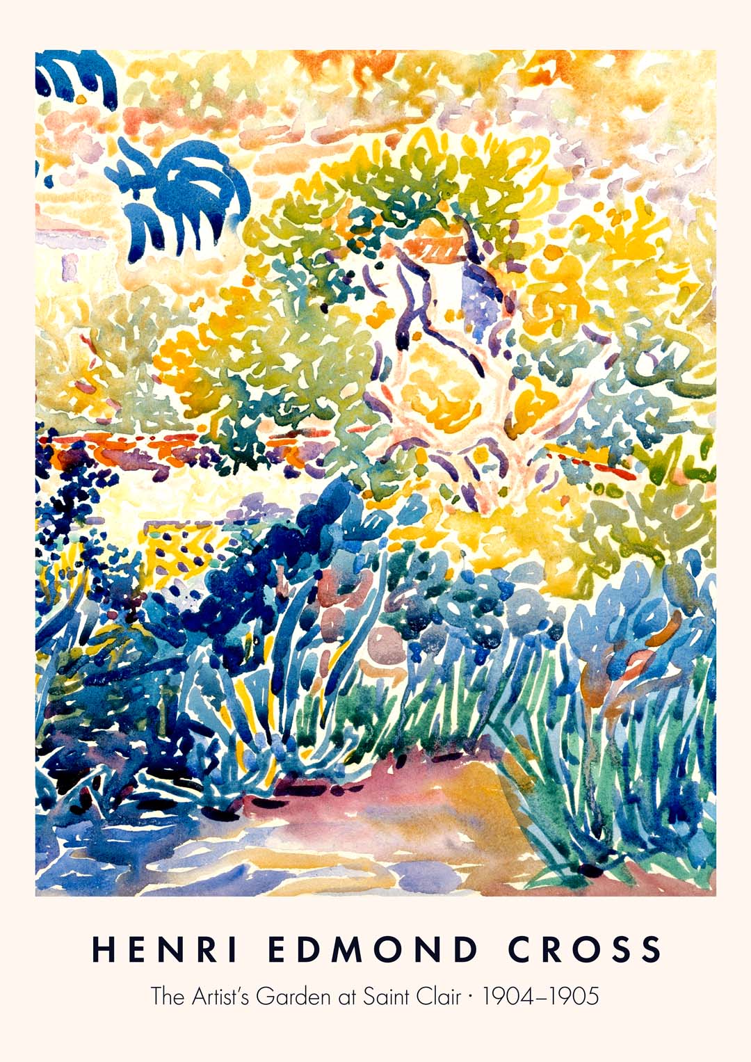 Der Künstlergarten in Saint Clair von Henri Edmond Cross