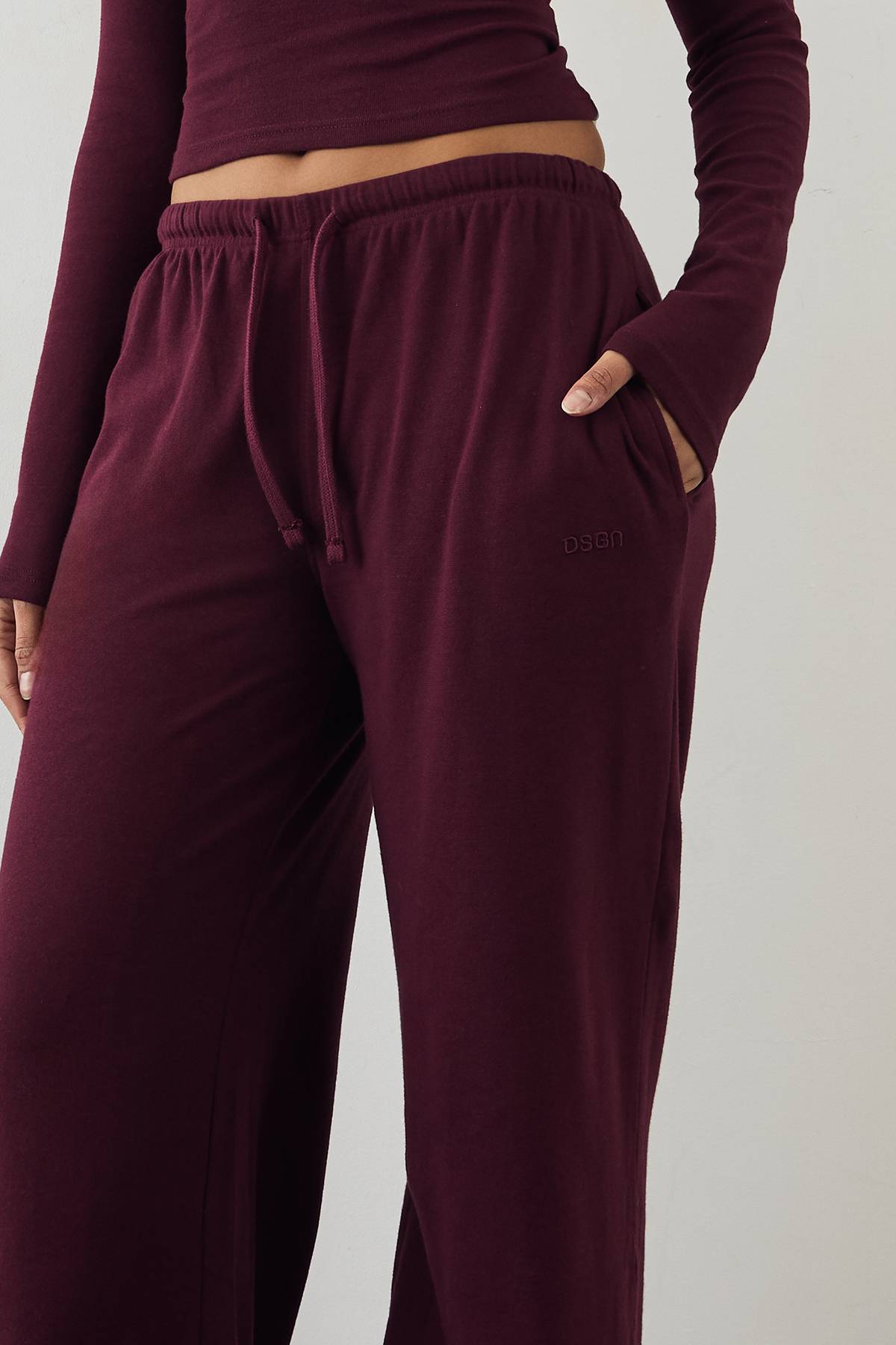 Pantalon Large Côtelé Brodé DSGN Studio