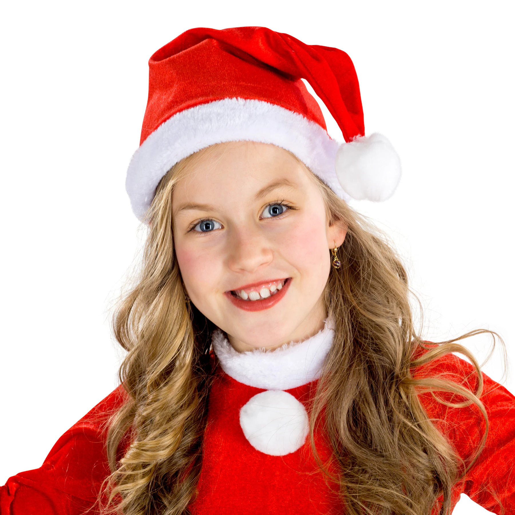 tectake® Mädchenkostüm Weihnachtswichtel