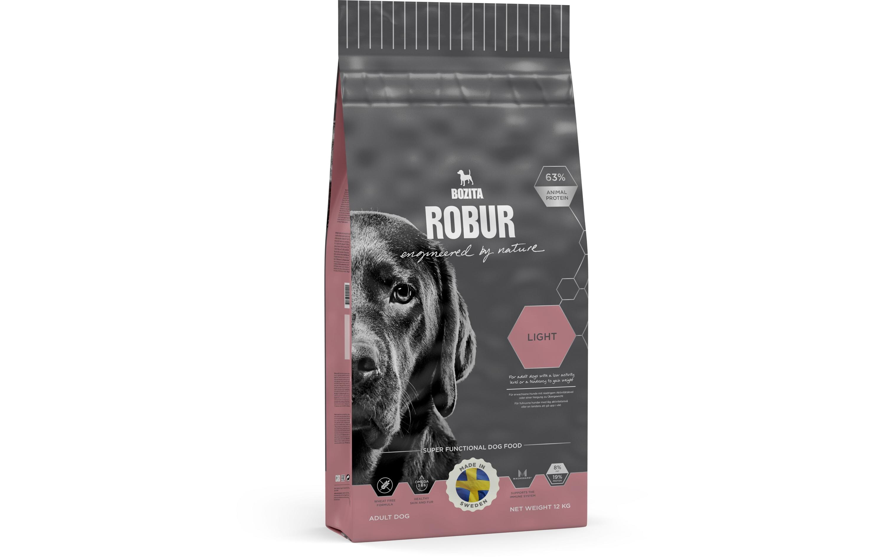 Trockenfutter Robur Light 19/8, 12 kgAlleinfuttermittel für ausgewachsene Hunde