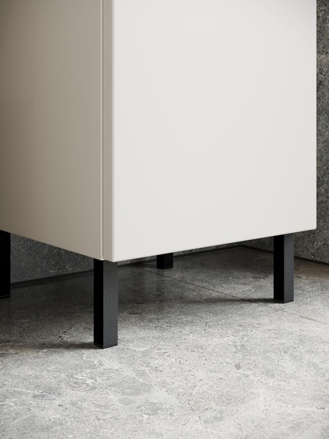Germania Schrank 8242-572 GW-Salinas, in Kaschmir, griffloses Design, 34 x 120 x 34 cm (BxHxT)