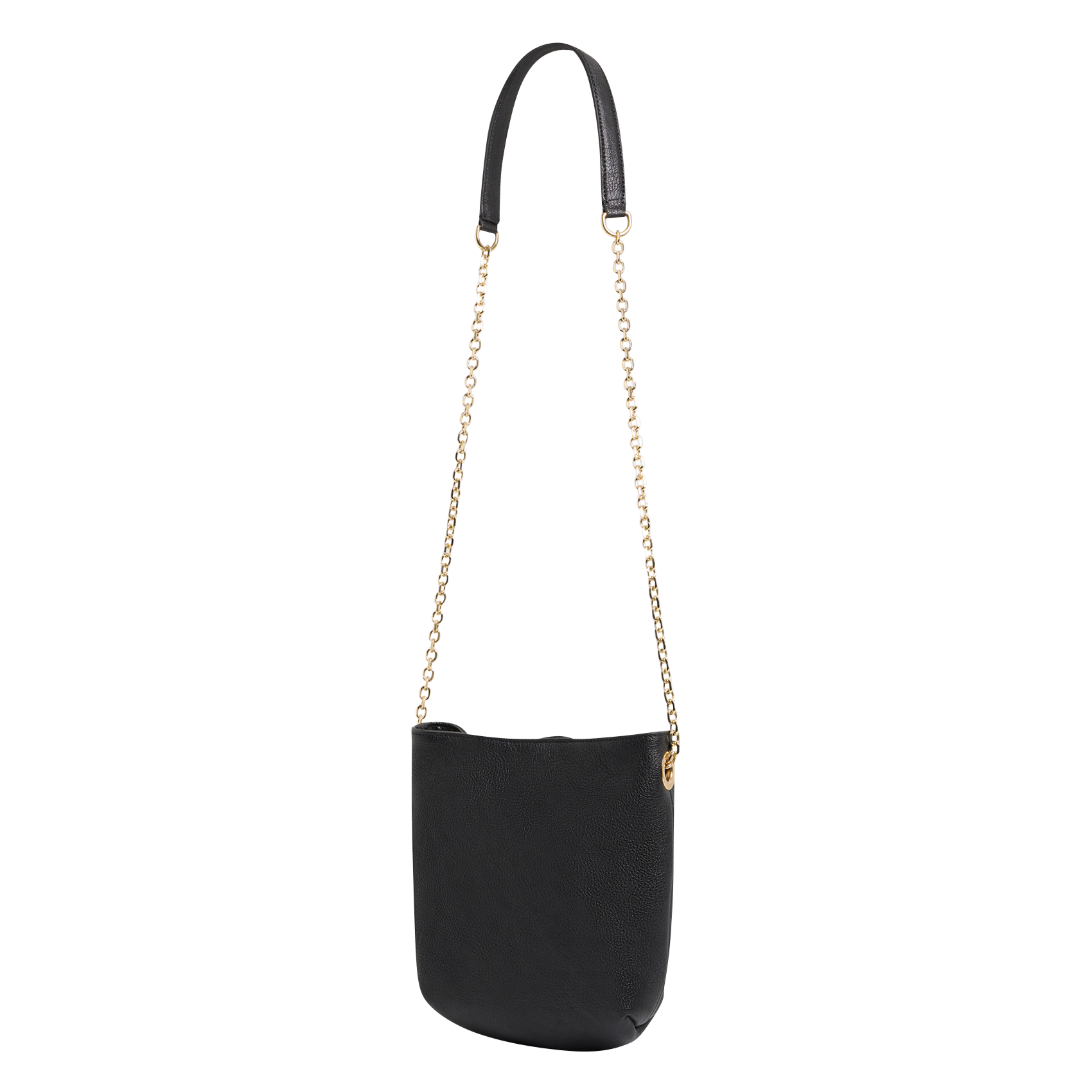 MINI CHARLOTTE - Sac bandoulière en cuir | Noir