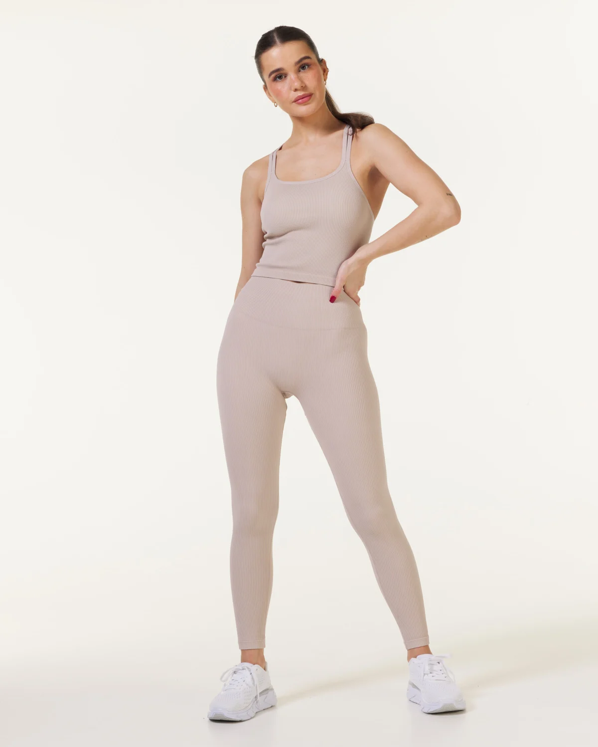 Bumpro Perfect Rib Tights Beige