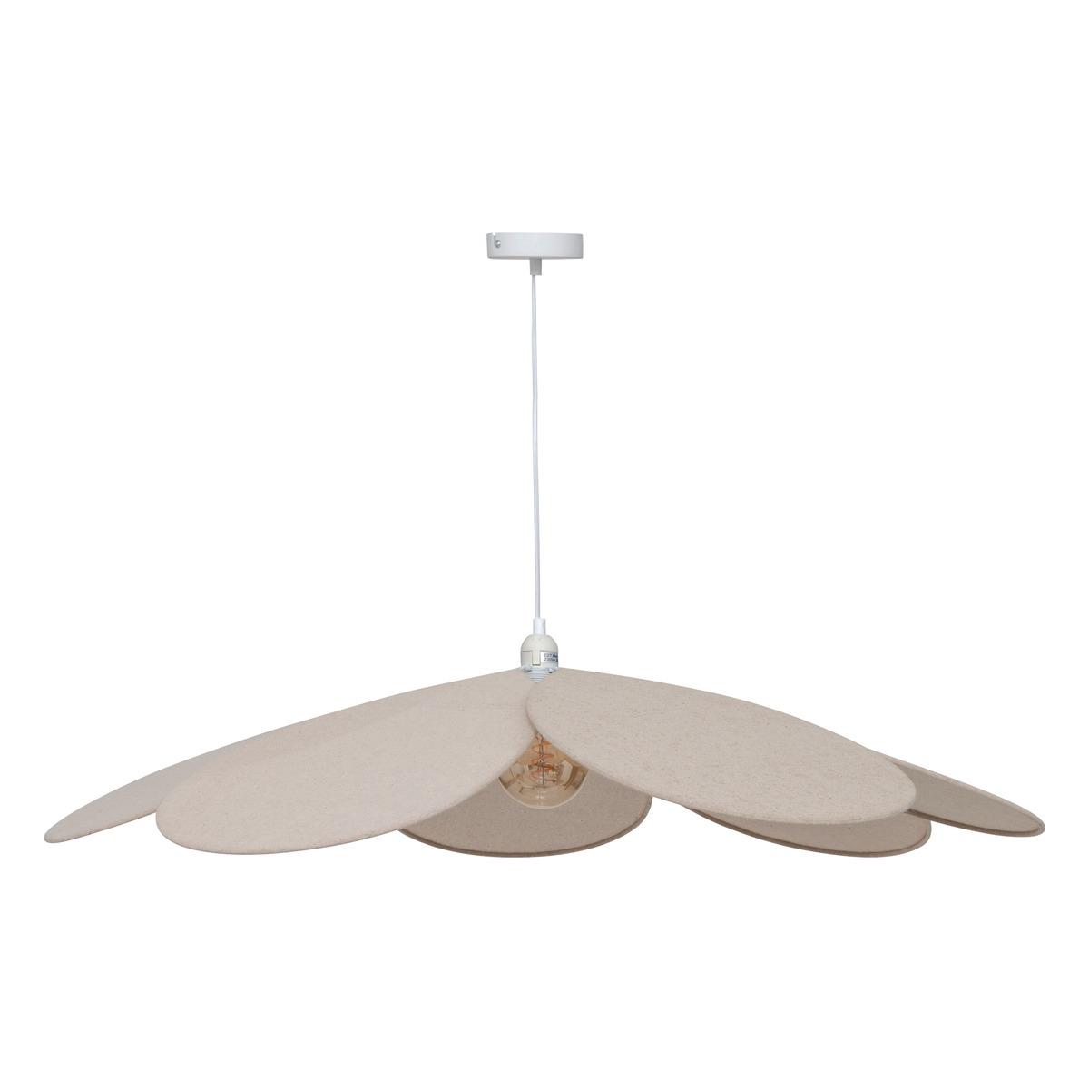 SUSPENSION PETALE LIN NAYA BEIGE D.100CM