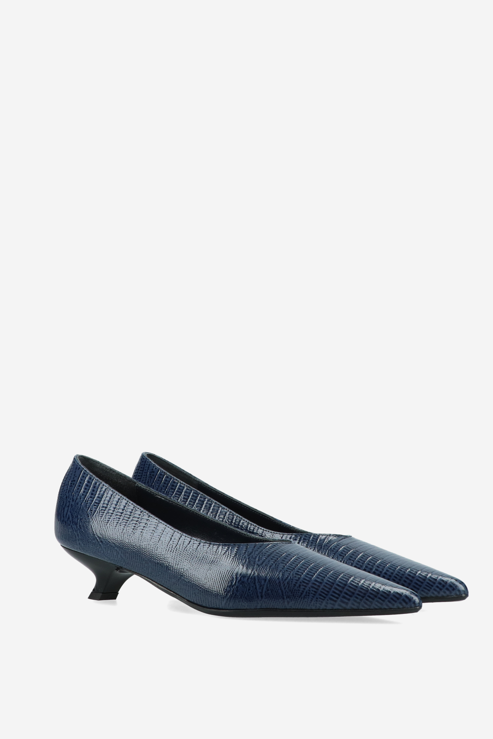 Earned It croco leather pumps