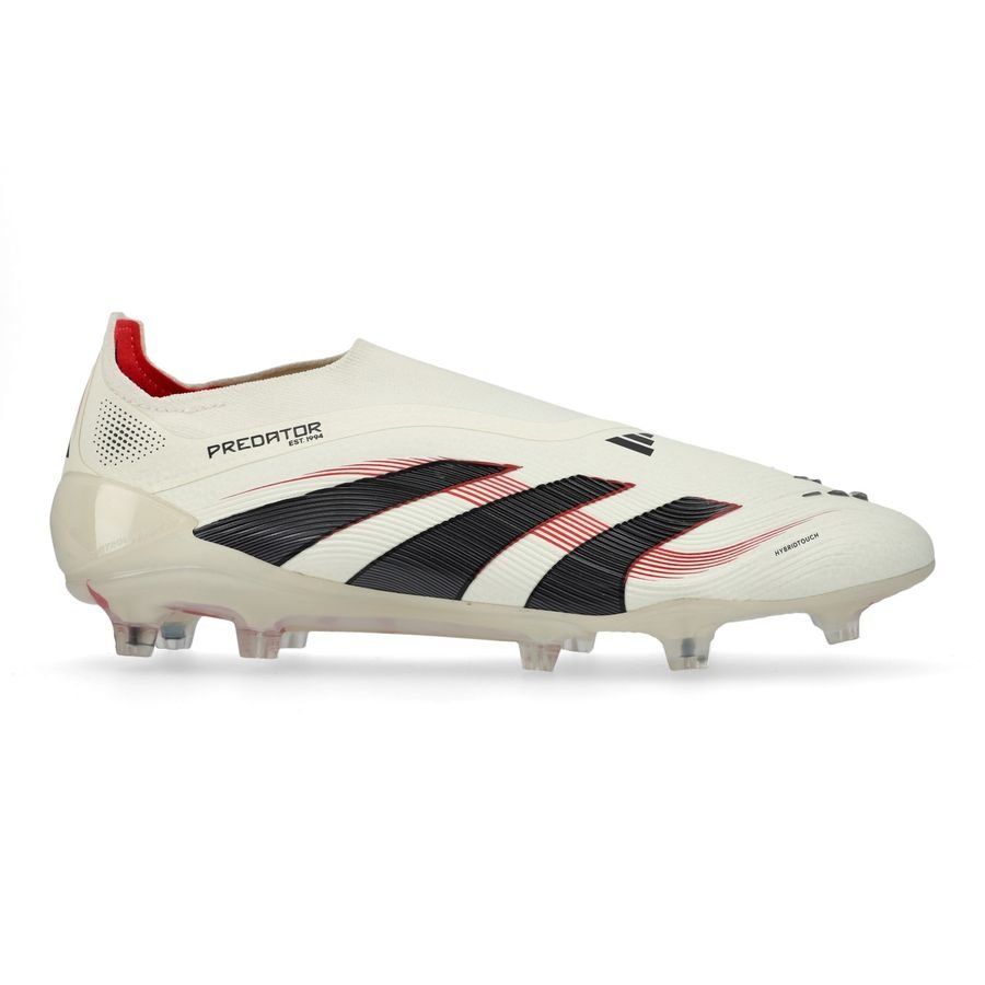adidas Predator Elite Laceless FG Champagne - Blanc/Noir/Pure Ruby