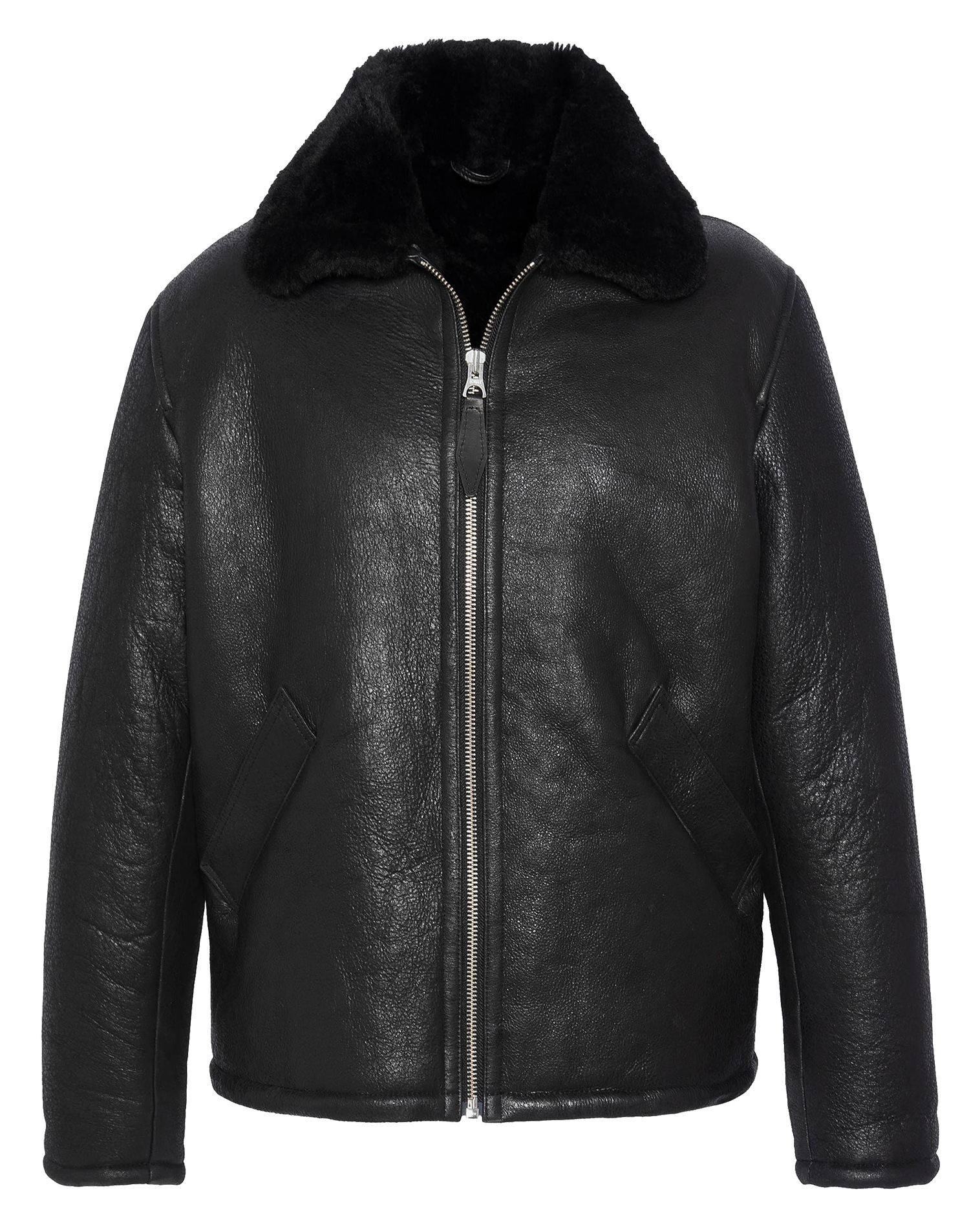 Bombardier en cuir | Noir