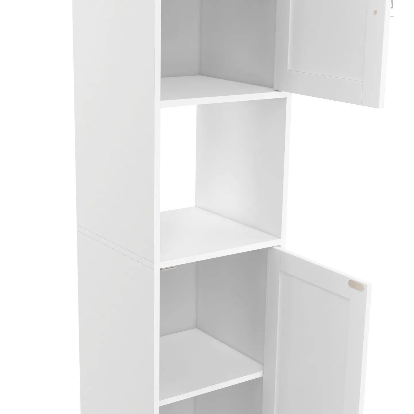 Meuble colonne salle de bain WALDO 2 portes blanc