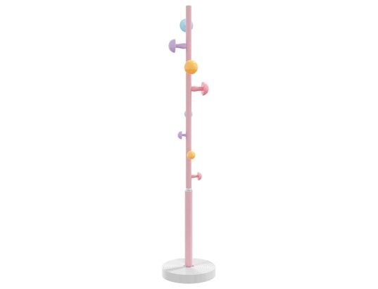VIDAXL - Porte manteau Porte-manteau rose 172 cm fer enduit de poudre