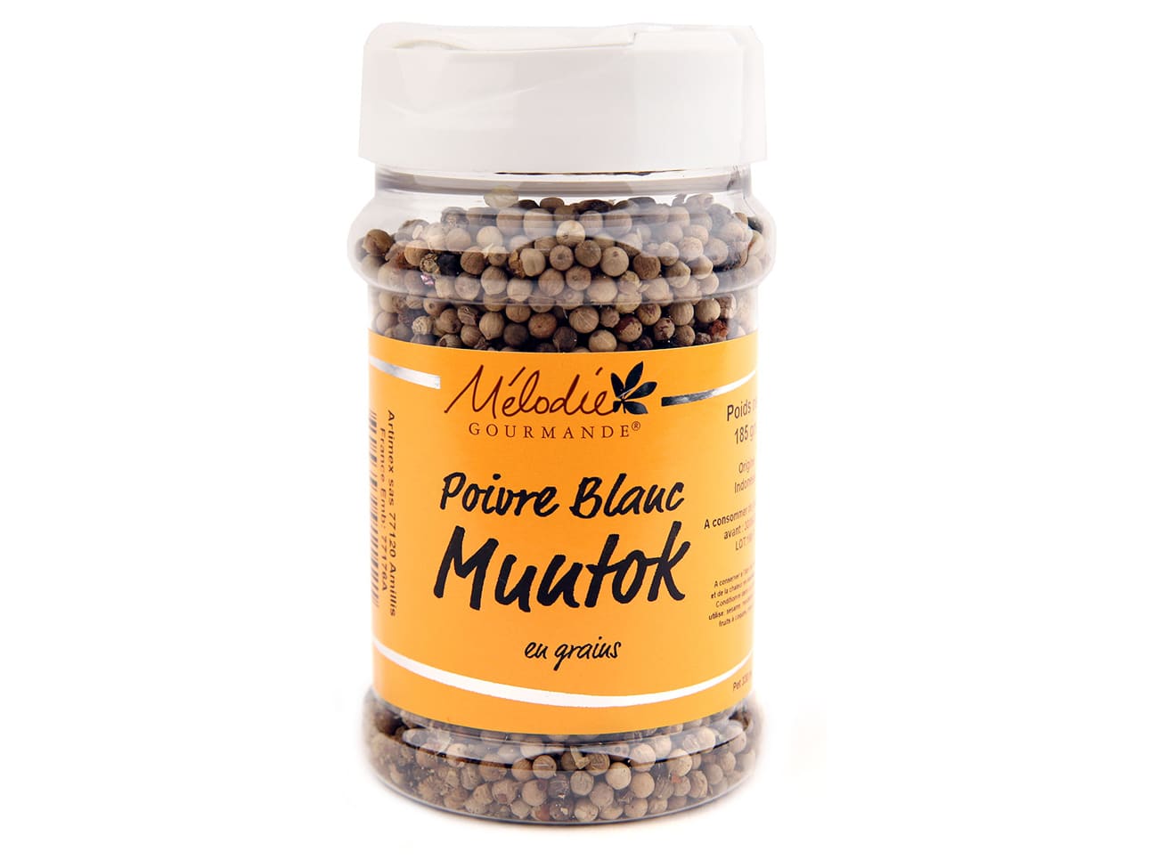 Poivre blanc Muntok - 185 g - Mélodie Gourmande