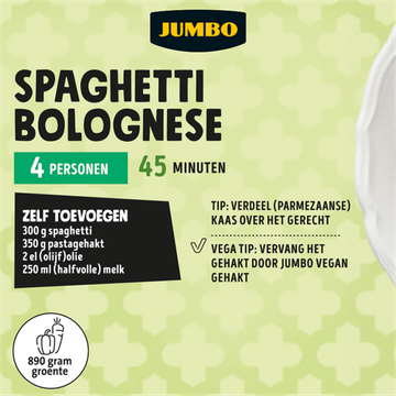 Jumbo Spaghetti Bolognese Verspakket 4 Personen
