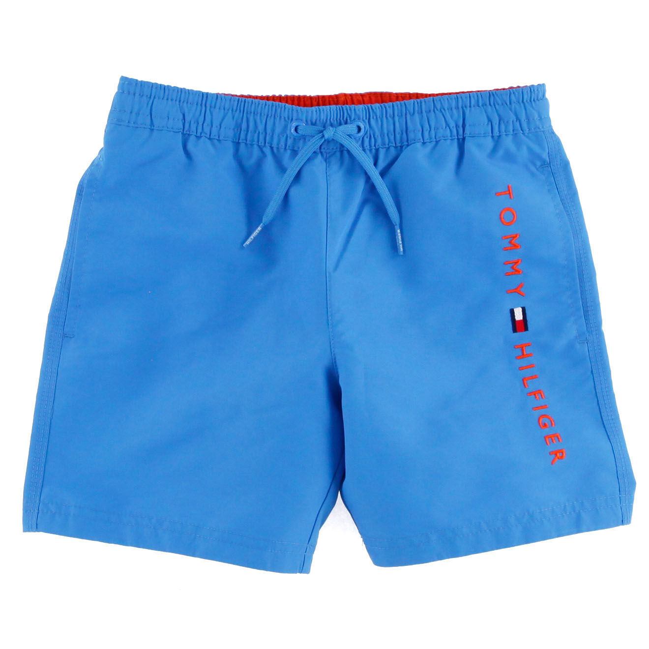 Tommy Hilfiger Short de bain uni logo bleu