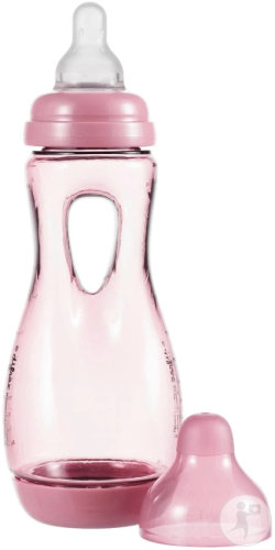 Difrax Biberon Anti-Colique À Poignée Natural 240ml Raspberry 193T13 1 Pièce