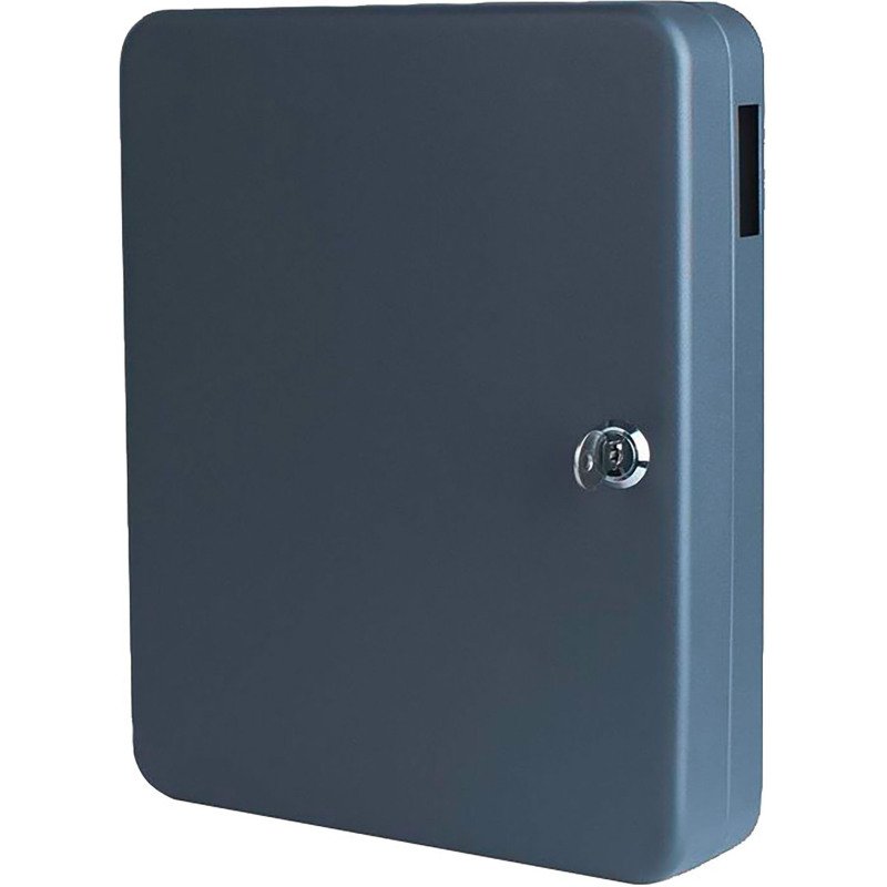 Armoire à clés en acier, fermeture à clé, gris foncé