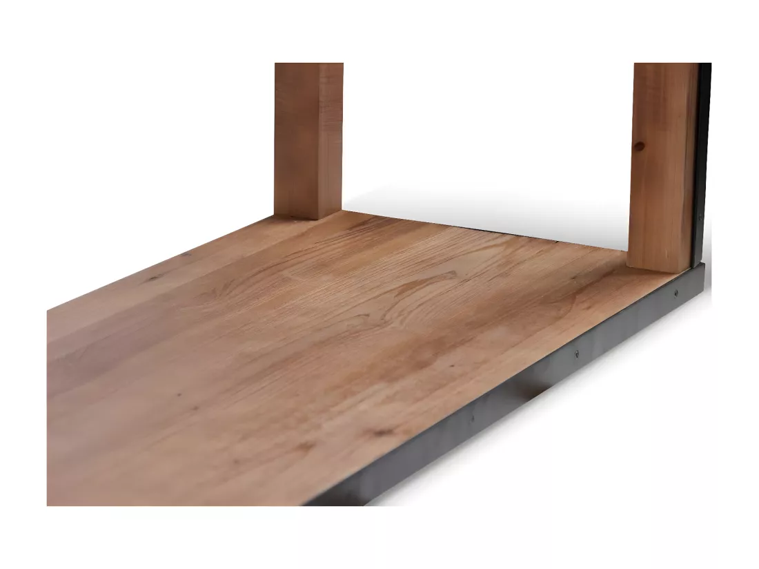 Console drapier Bois-Métal Marron - Eduline Décoration d'Autrefois