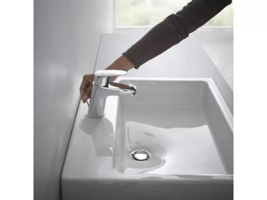 Mitigeur lavabo HANSGROHE70 bas débit 3,5 l/min chrome + nettoyant Briochin