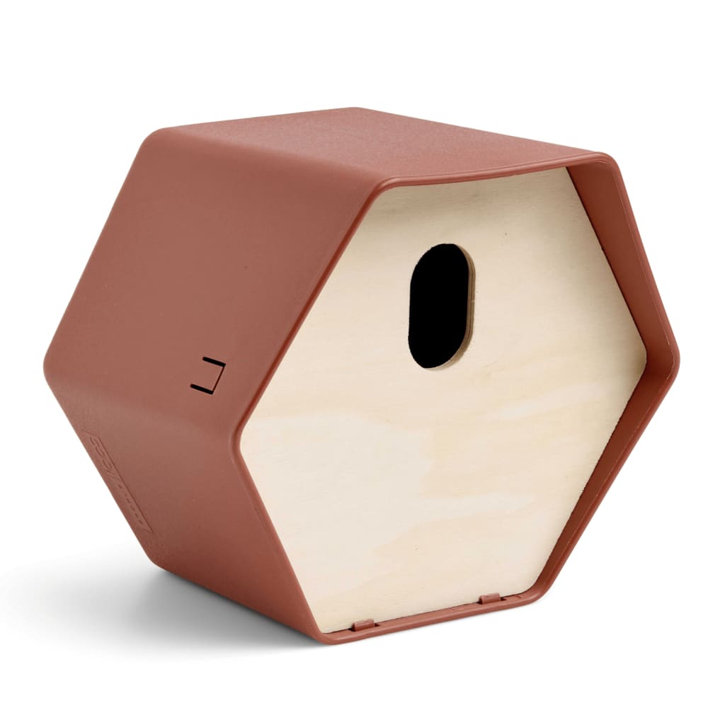 Maison à oiseaux hive 2 19x23x20 cm marron
