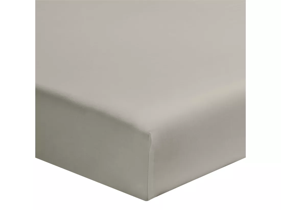 Drap housse bébé gris mastic 100% coton biologique bonnet 15 cm 70x140
