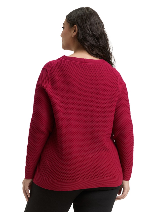 TOM TAILOR PLUS Strickpullover mit Struktur-Muster