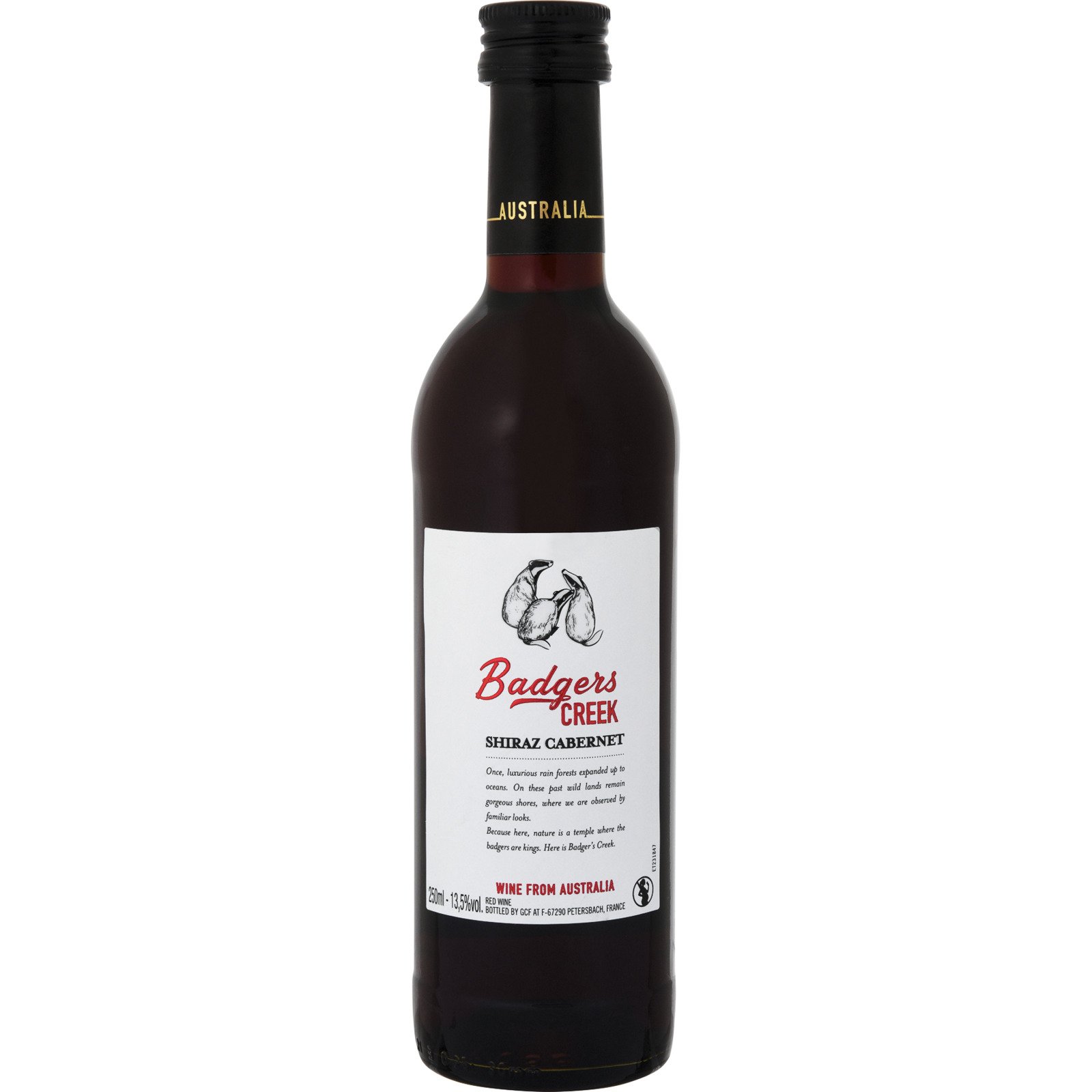 Badgers Creek Shiraz Cabernet 25 cl